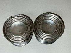 Pair of Gorham sterling cement reinforced candlestick holders