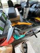 Shooting stick, CAT multi-tool, soft-sided gun case, turkey call