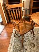 Ethan Allen dining table with (2) 15" W leaves, 38" x 56"