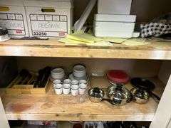 Flatware, serving utensils, pots, pans, dishes, cups, etc.