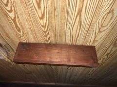 4 wooden shelves