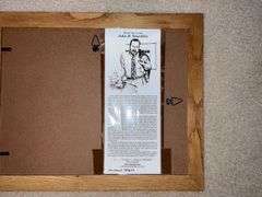 Framed "Willy's" print by John B. Stoeckley