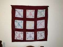 Sunbonnet Sue embroidered wall hanging
