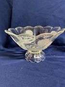 Mikasa lead crystal bowl, decanter 15 1/2" T