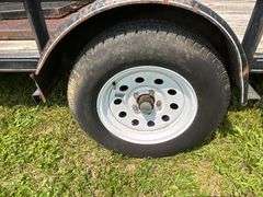 12' x 76" utility trailer, 2" ball, needs lights and wires