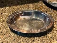 Silverplate items, 9" T pitcher, trays
