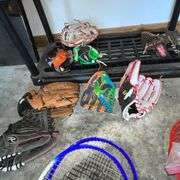 Rawling, Wilson ball gloves, Worth baseball bats