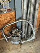 Chrome foot rails for bar, up to 12' L