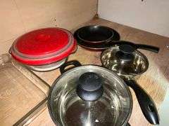 Flatware, serving utensils, pots, pans, dishes, cups, etc.