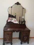 Beautiful antique vanity with mirror