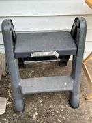 Rubbermaid step stool, Gott trash can with rollers