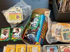 Assortment of sports cards, baseball, football, others