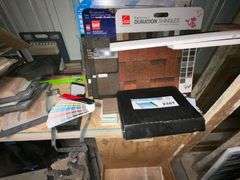 Showroom samples, shingles, marble, siding, color samples