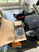 Shooting stick, CAT multi-tool, soft-sided gun case, turkey call