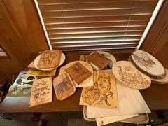 Woodburning art pieces