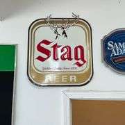 Stag beer metal sign