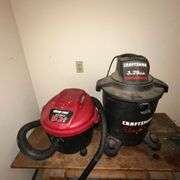 Craftsman 8 gallon wet/dry vac, Shop-Vac 5 gallon with 2.0 hp