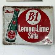 B-1 Lemon-Lime Soda metal vintage sign