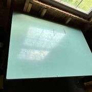 Table with metal base