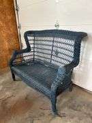 Wicker loveseat 52" W