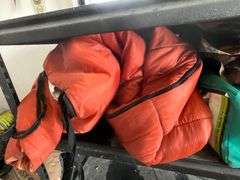 Sleeping bags, mat, machete, tent, etc.