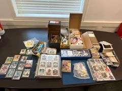 Assortment of sports cards, baseball, football, others
