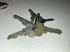 Vintage keys and a skeleton key