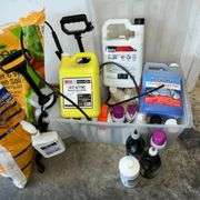 Gardening chemicals, sprayers, ice melt