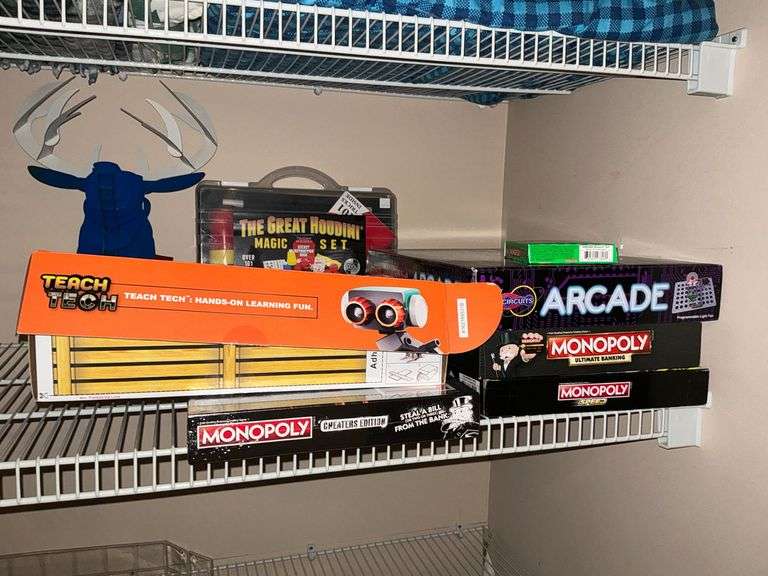 Monopoly Speed and Monopoly Ultimate Banking, Snap Circuit Arcade, The Great Houdini Magic Set image