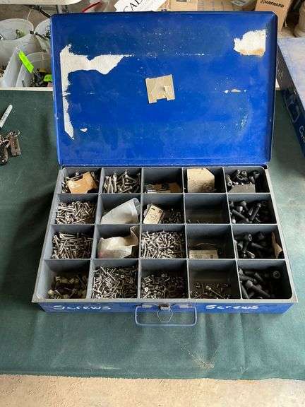 Metal parts box, 18" x 12" x 4" image