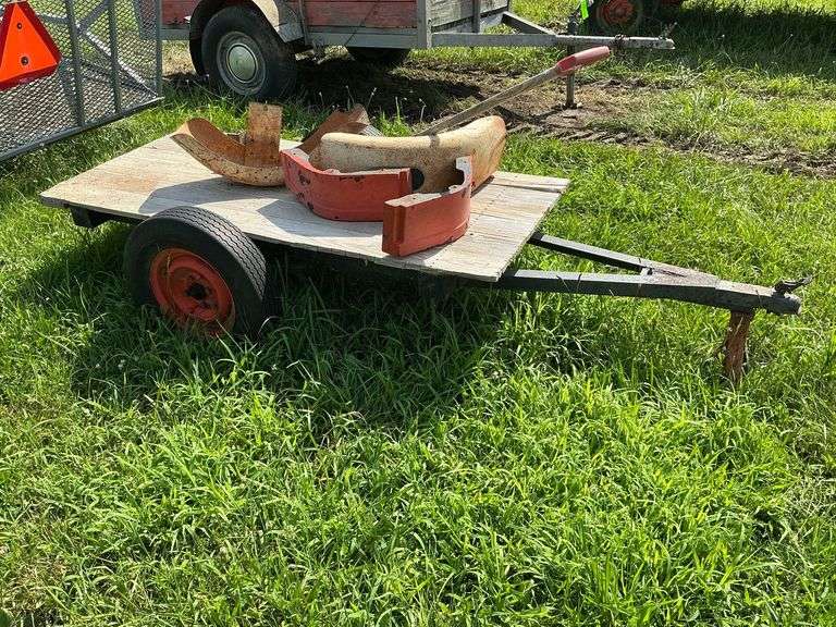 Homemade trailer with contents image