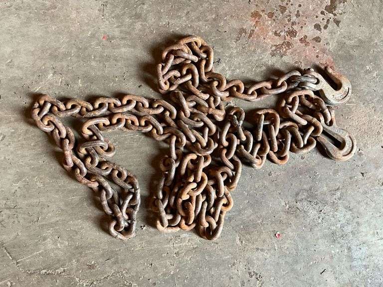 3/8" log chain, 14' L hooks on both ends