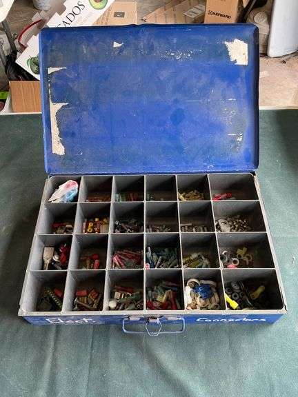 Metal parts box, 18" x 12" x 4" image