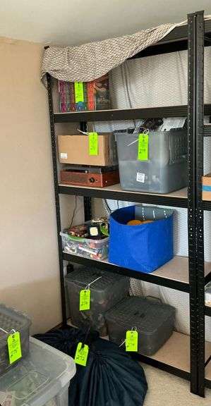Metal shelving, CONTENTS NOT INCLUDED image