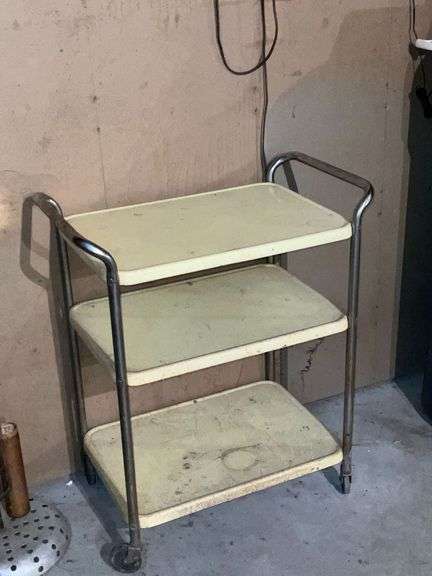 Cosco yellow metal hostess cart image