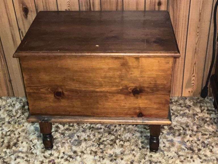 Handcrafted sewing box with lift out thread tray image