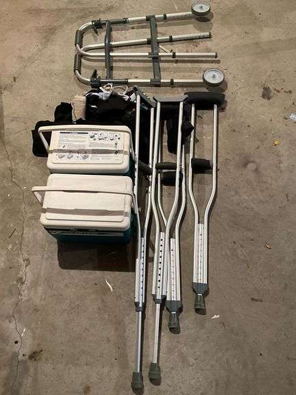 Crutches, walker, Polar Care packs image