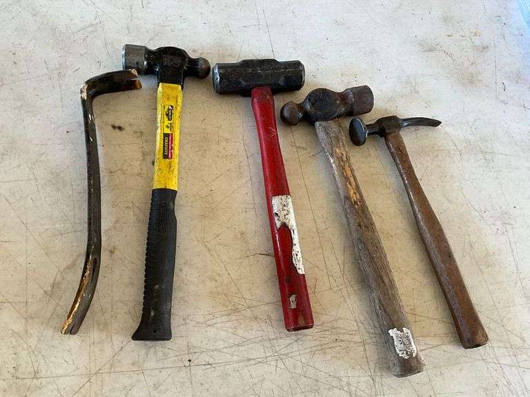 Assortment of hammers, Stanley and others image