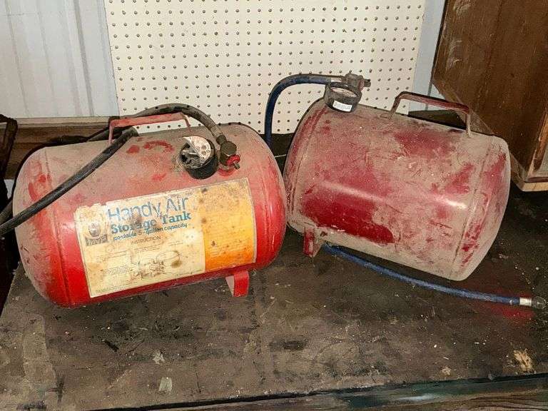 Pair of 5-gallon air tanks image
