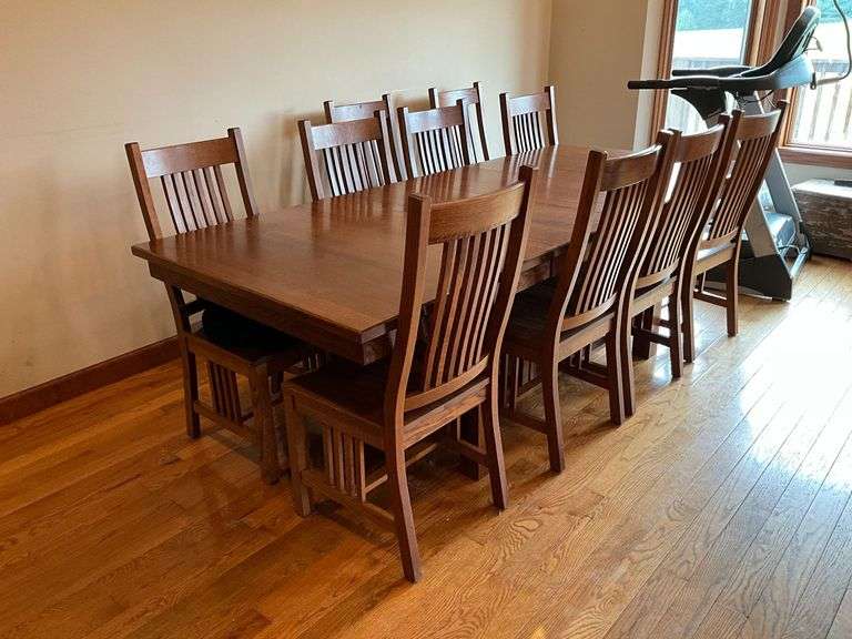 Harvest table with (2) 16" W leaves x 42" W x 31" T 8' overall length image