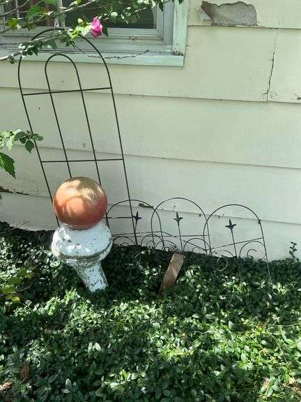 Trellis, bird bath stand, etc. image
