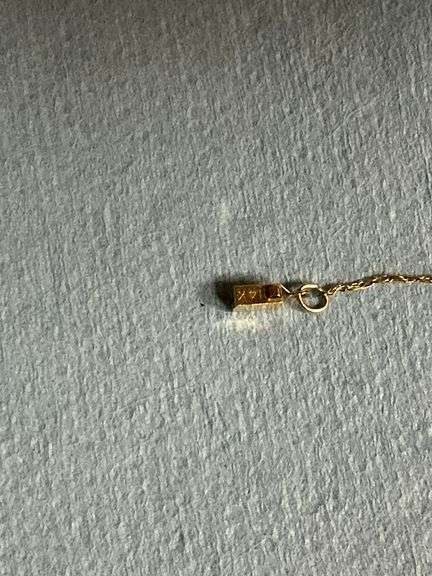 14K gold chain and pendant