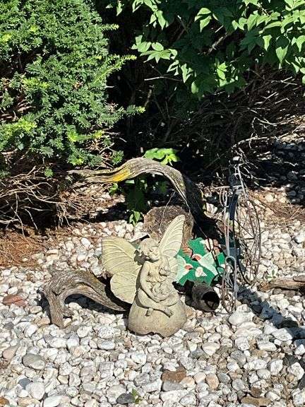 Driftwood, fairy, bike and hummingbird with bell image