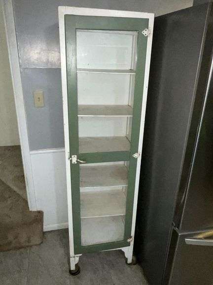 Vintage glass front cabinet image