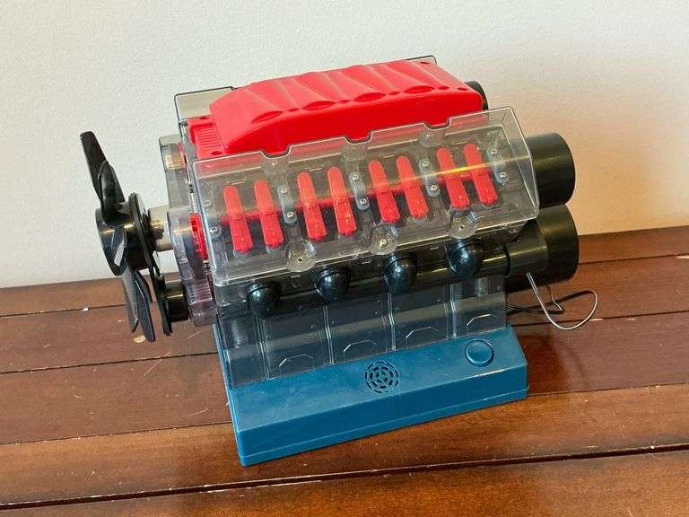 Animated light-up motor replica image