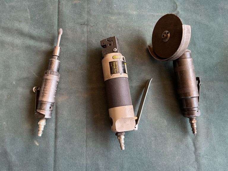 Pneumatic tools, angle grinder, flange tool, die grinder. image
