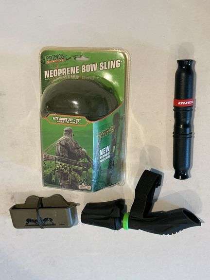 Primos neoprene bow sling, deer calls, rattle box image
