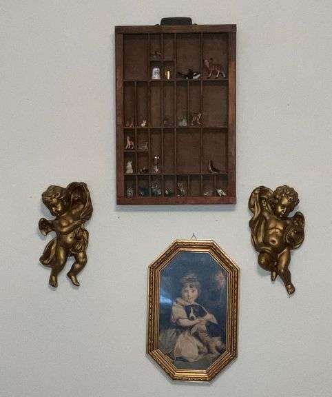 Printer's drawer with knick knacks image
