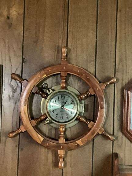 Bon Voyage quartz port hole wall clock image