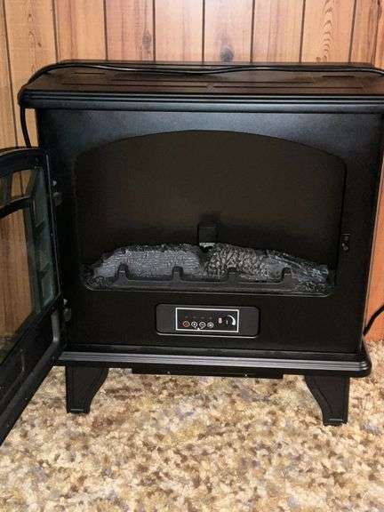 DuraFlame electric fireplace with remote